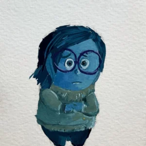 Inside out postcard set Sad