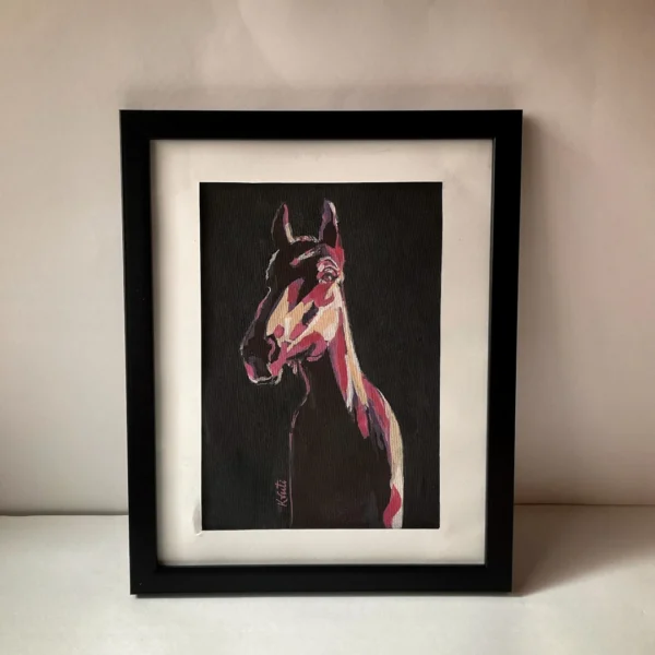 Magenta Horse Frame