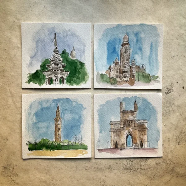Mumbai-Postcards-Set